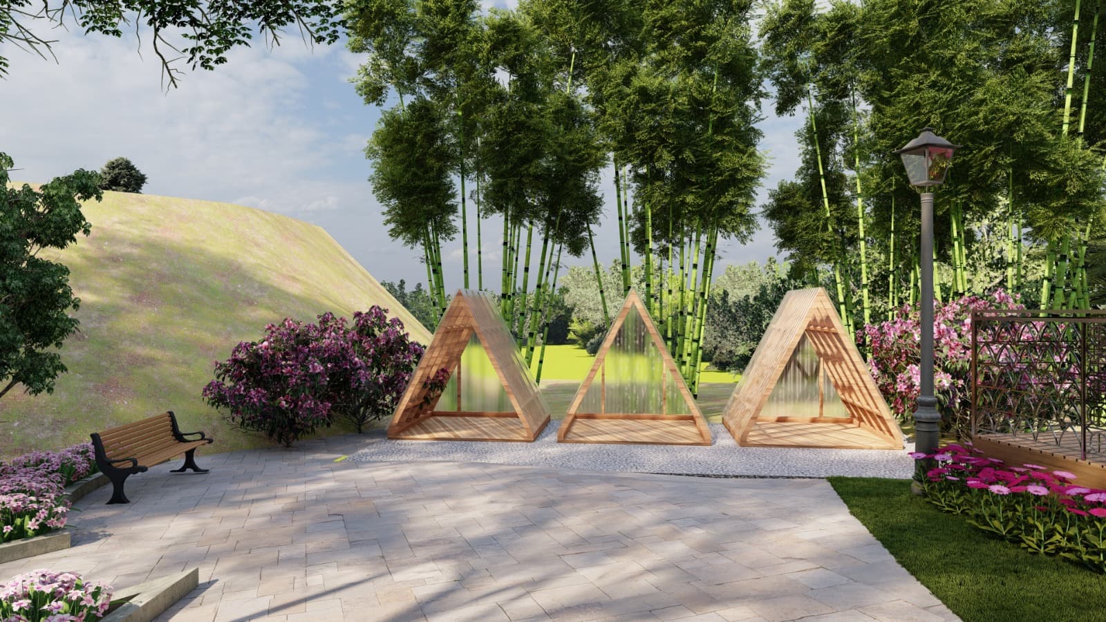 Jardim Getsemani - area arborizada