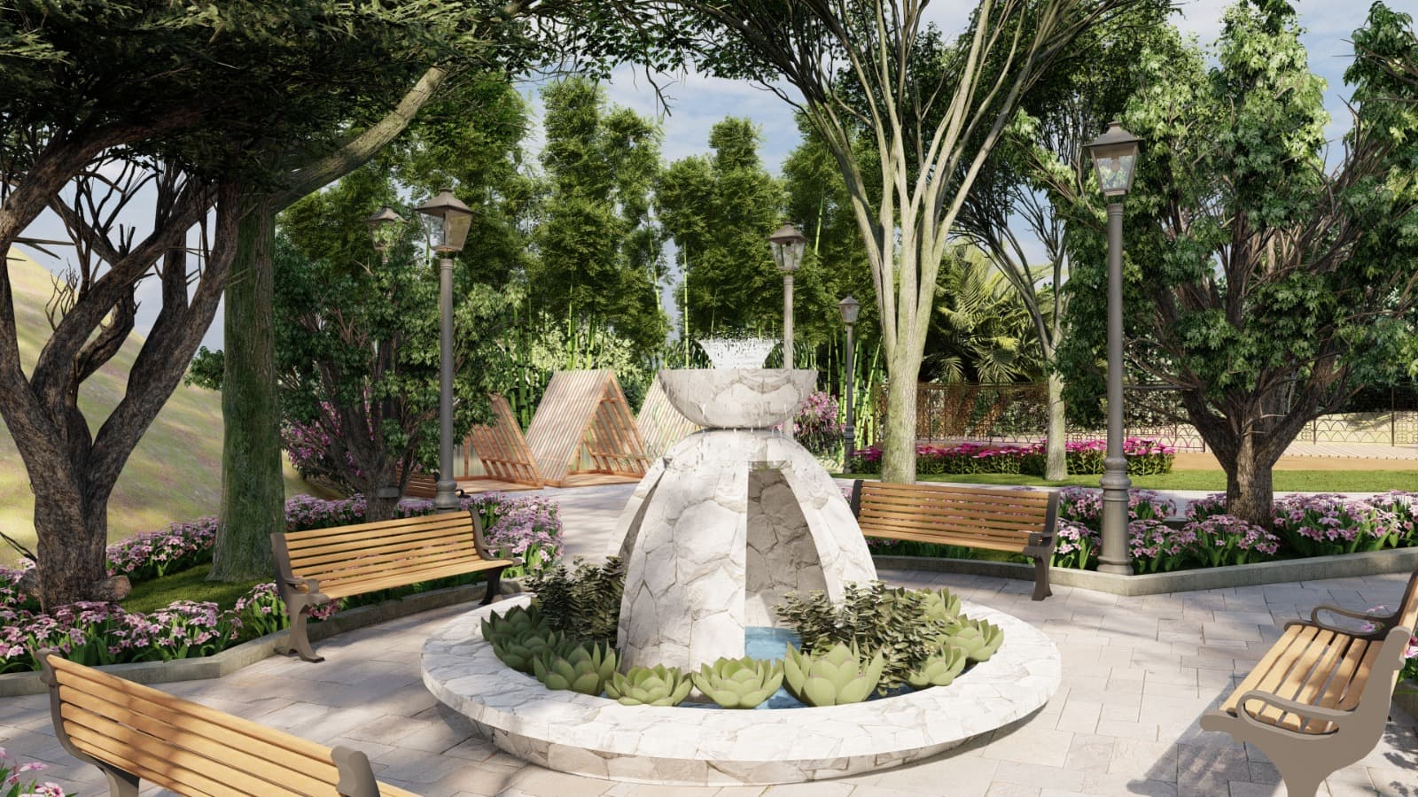 Jardim Getsemani - trilha para oracao